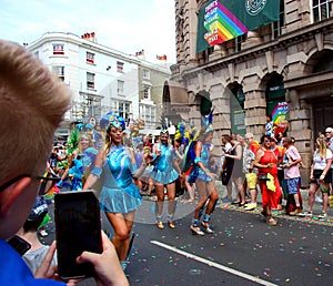 Brighton Pride parade participants