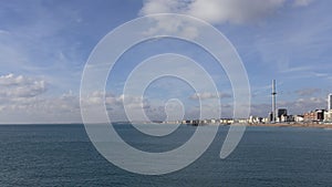 The Brighton seafront and the British Airways i360