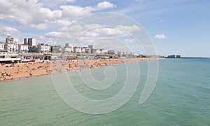 Brighton seafront and town