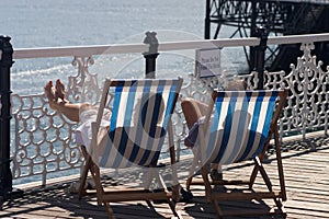 Brighton Two Deckchairs