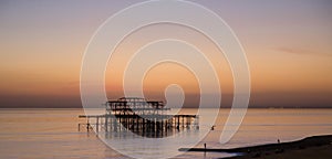 Brighton West Pier at Sunset