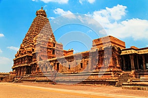Brihadeeswara Temple in Thanjavur, Tamil Nadu, India.