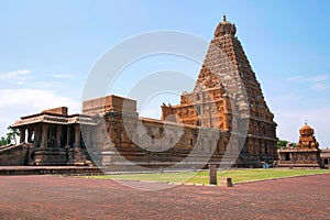 Brihadisvara Temple and Chandikesvara shrine, Tanjore, Tamil Nadu, India photo