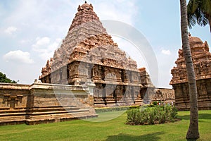 Brihadisvara Temple, Gangaikondacholapuram, Tamil Nadu, India. South West view photo