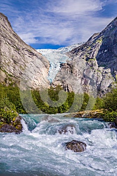 Briksdal glacier in Norway