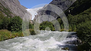 Briksdal glacier in Western Norway