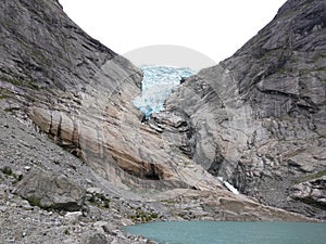 The Briksdalsbreen Glacier