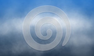 briliant blue Fog or smoke color isolated background for effect