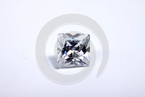 Briliant sparkling clear diamond, close up shoot