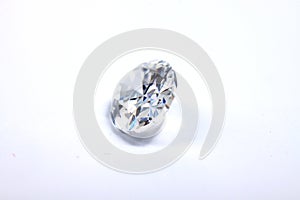 Briliant sparkling clear diamond, close up shoot