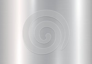 Gradient of silvery metal