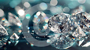 Brilliant cut diamonds sparkle intensely
