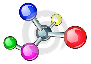 Brilliant molecule with electron