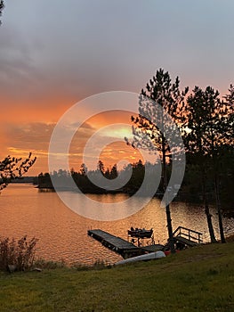 Brilliant Orange Route Bay Sunrise photo