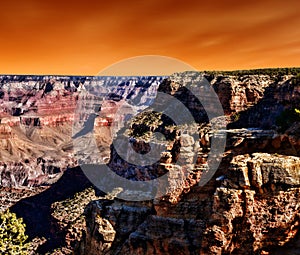 Brilliant sky Grand Canyon Arizona USA