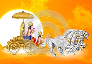 The brilliant Soorya Bhagwan or Sun God in the Hindu pantheon