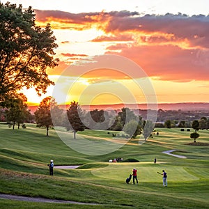 Golf Course Sunset