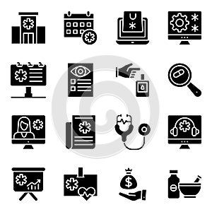 Pack of Medication Solid Icons