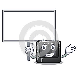 Bring board button f12 on a keyboard mascot photo