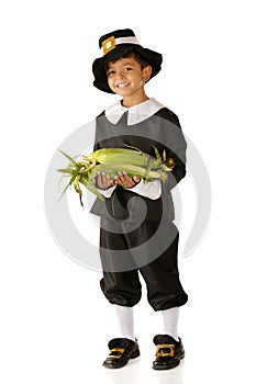 Bringing Corn for Thanksgiving