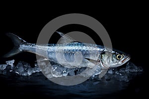 Briny Mackerel ice. Generate Ai photo