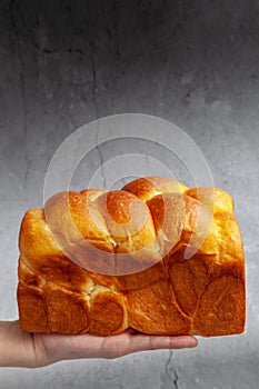 Brioche is a bread of French origin that is similar to a highly enriched pastry, and whose high egg and butter content gives it a