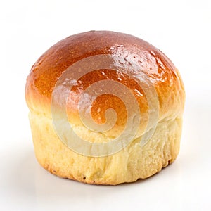 Brioche isolated on white background photo