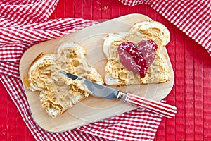 Brioche with peanutbutter