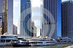 Skyline of Brisbane Riverside Quarter Queensland Australia