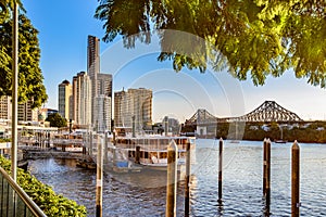 Brisbane River and Storey Bridge photo