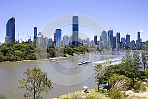 Brisbane city skyline Australia