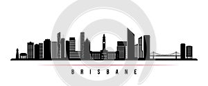 Brisbane city skyline horizontal banner.