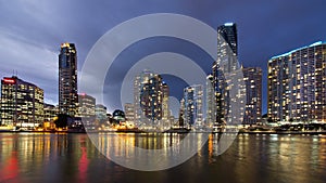 Brisbane City skyline at twilight 3