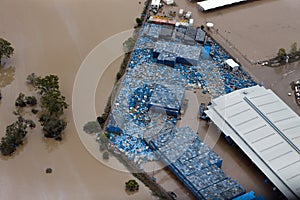 Brisbane Flood 2011 Aerial View Business Loss