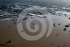 Brisbane Flood 2011 Aerial View Rocklea Markets &