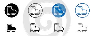 Brisk boots icon vector