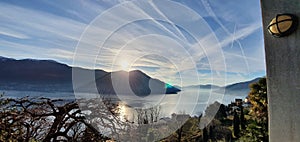 Brissago Sunrise on the maggiore lake view