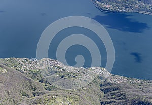 Brissago village on Maggiore lake, Switzerland