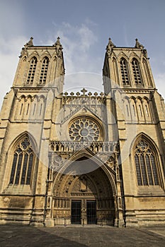 Bristol Cathedral founded in 1140, originally named St Augustine`s Abbey.