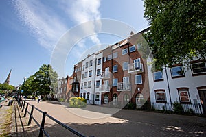 Bristol England UK canal side property at Merchants Quay