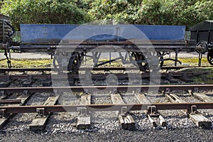 Bristol Harbour with old train carriages