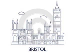 Bristol. The most famous buildings of the city
