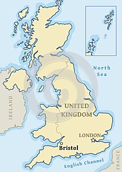 Bristol UK map