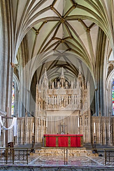 Interior view of the Cathedral in Bristol on May 14, 2019