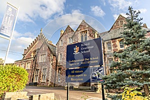 Bristol , UK - November 11, 2023: Bristol Grammar School, Independent school in Clifton