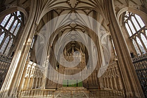 Bristol, United Kingdom, February 2019, View of the altar Bristol Cathedral