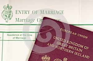 Britain married to Europe.