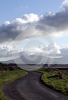 Britain, north Wales. Brooding autumn skies after a storm.