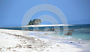 Britania Islands Sand Bar, a popular destination in Surigao del Sur, Philippines