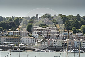 Britannia Royal Naval College Dartmouth above the town of Dartmouth